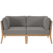 Load image into Gallery viewer, Clearwater Outdoor Patio Teak Wood Loveseat by Modway
