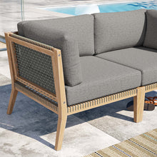 Load image into Gallery viewer, Clearwater Outdoor Patio Teak Wood Loveseat by Modway
