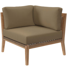 Load image into Gallery viewer, Clearwater Outdoor Patio Teak Wood Loveseat by Modway
