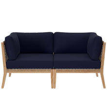 Load image into Gallery viewer, Clearwater Outdoor Patio Teak Wood Loveseat by Modway
