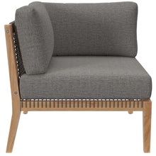 Load image into Gallery viewer, Clearwater Outdoor Patio Teak Wood Sofa by Modway
