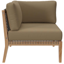 Load image into Gallery viewer, Clearwater Outdoor Patio Teak Wood Sofa by Modway
