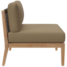 Load image into Gallery viewer, Clearwater 4-Piece Outdoor Patio Teak Wood Sectional Sofa by Modway
