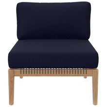 Load image into Gallery viewer, Clearwater 4-Piece Outdoor Patio Teak Wood Sectional Sofa by Modway
