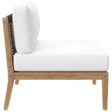 Load image into Gallery viewer, Clearwater 4-Piece Outdoor Patio Teak Wood Sectional Sofa by Modway
