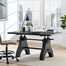 Load image into Gallery viewer, Genuine 60&quot; Crank Adjustable Height Dining Table and Computer Desk
