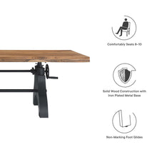 Load image into Gallery viewer, Genuine 96&quot; Crank Adjustable Height Dining and Conference Table
