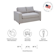 Load image into Gallery viewer, Avendale Linen Blend Loveseat by Modway

