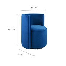Load image into Gallery viewer, Della Performance Velvet Fabric Swivel Chair by Modway
