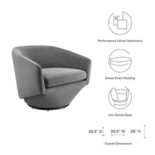 Load image into Gallery viewer, Series Performance Velvet Fabric Swivel Chair by Modway
