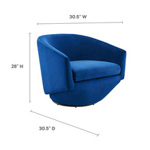 Load image into Gallery viewer, Series Performance Velvet Fabric Swivel Chair by Modway
