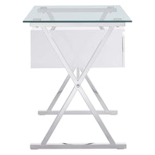 Load image into Gallery viewer, Sector 56&quot; Glass Top Glass Office Desk by Modway
