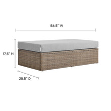 Load image into Gallery viewer, Convene Outdoor Patio Rectangle Ottoman by Modway
