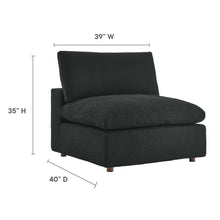 Load image into Gallery viewer, Commix Down Filled Overstuffed Boucle Fabric Armless Chair by Modway
