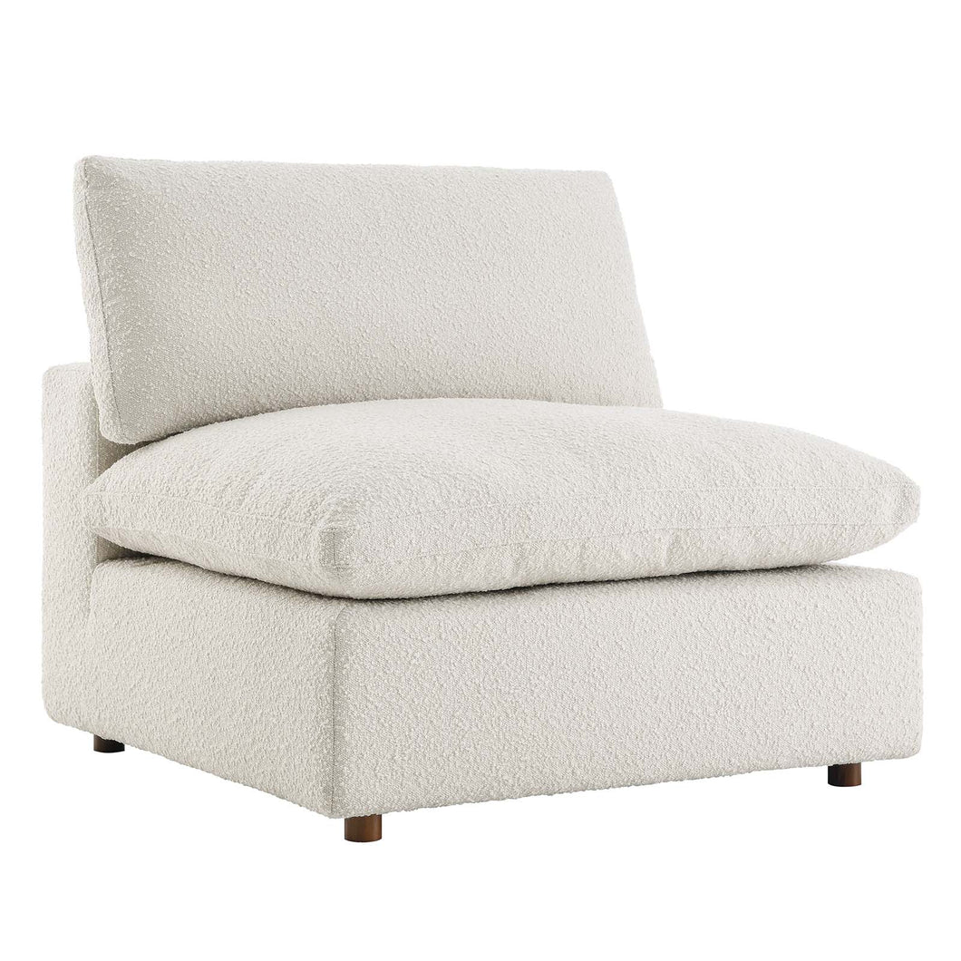 Commix Down Filled Overstuffed Boucle Fabric Armless Chair by Modway