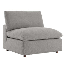 Load image into Gallery viewer, Commix Down Filled Overstuffed Boucle Fabric Armless Chair by Modway
