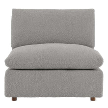 Load image into Gallery viewer, Commix Down Filled Overstuffed Boucle Fabric Armless Chair by Modway
