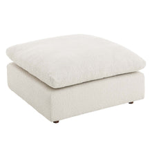 Load image into Gallery viewer, Commix Down Filled Overstuffed Boucle Fabric Ottoman by Modway

