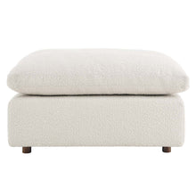 Load image into Gallery viewer, Commix Down Filled Overstuffed Boucle Fabric Ottoman by Modway
