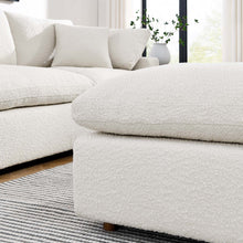 Load image into Gallery viewer, Commix Down Filled Overstuffed Boucle Fabric Ottoman by Modway
