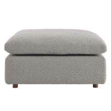 Load image into Gallery viewer, Commix Down Filled Overstuffed Boucle Fabric Ottoman by Modway

