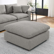 Load image into Gallery viewer, Commix Down Filled Overstuffed Boucle Fabric Ottoman by Modway
