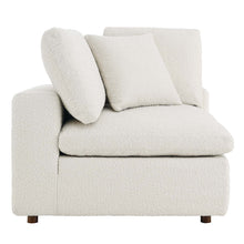 Load image into Gallery viewer, Commix Down Filled Overstuffed Boucle Fabric Corner Chair by Modway
