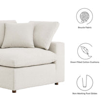 Load image into Gallery viewer, Commix Down Filled Overstuffed Boucle Fabric Corner Chair by Modway
