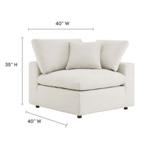 Load image into Gallery viewer, Commix Down Filled Overstuffed Boucle Fabric Corner Chair by Modway

