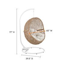 Load image into Gallery viewer, Encase Outdoor Patio Rattan Swing Chair by Modway
