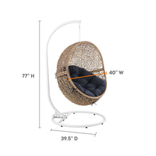 Load image into Gallery viewer, Encase Outdoor Patio Rattan Swing Chair by Modway
