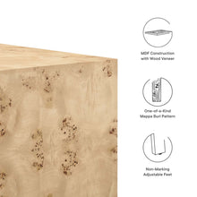 Load image into Gallery viewer, Cosmos 36&quot; Square Burl Wood Coffee Table by Modway
