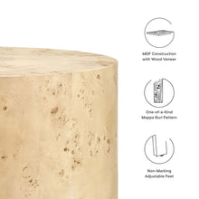 Load image into Gallery viewer, Cosmos 35&quot; Round Burl Wood Coffee Table by Modway
