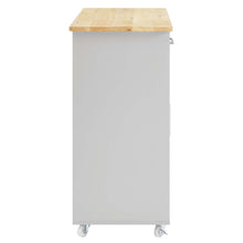 Load image into Gallery viewer, Culinary Kitchen Cart With Towel Bar by Modway
