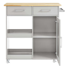 Load image into Gallery viewer, Culinary Kitchen Cart With Towel Bar by Modway
