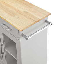 Load image into Gallery viewer, Culinary Kitchen Cart With Towel Bar by Modway
