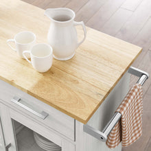Load image into Gallery viewer, Culinary Kitchen Cart With Towel Bar by Modway
