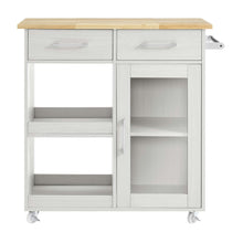 Load image into Gallery viewer, Culinary Kitchen Cart With Towel Bar by Modway

