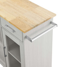 Load image into Gallery viewer, Culinary Kitchen Cart With Towel Bar by Modway
