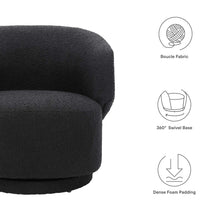 Load image into Gallery viewer, Celestia Boucle Fabric Swivel Chair by Modway
