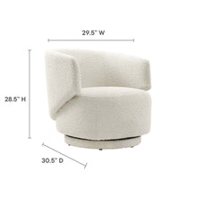 Load image into Gallery viewer, Celestia Boucle Fabric Swivel Chair by Modway
