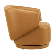 Load image into Gallery viewer, Celestia Vegan Leather Fabric and Wood Swivel Chair by Modway
