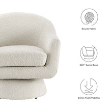 Load image into Gallery viewer, Astral Boucle Fabric Swivel Chair by Modway
