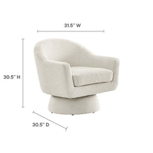 Load image into Gallery viewer, Astral Boucle Fabric Swivel Chair by Modway
