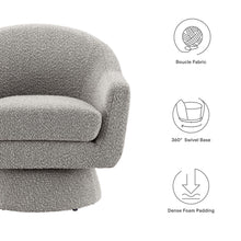 Load image into Gallery viewer, Astral Boucle Fabric Swivel Chair by Modway
