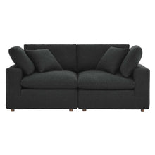 Load image into Gallery viewer, Commix Down Filled Overstuffed Boucle Fabric Loveseat by Modway
