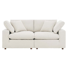 Load image into Gallery viewer, Commix Down Filled Overstuffed Boucle Fabric Loveseat by Modway
