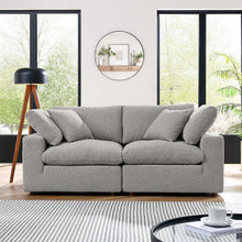 Load image into Gallery viewer, Commix Down Filled Overstuffed Boucle Fabric Loveseat by Modway
