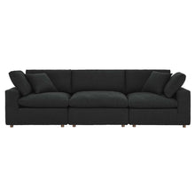 Load image into Gallery viewer, Commix Down Filled Overstuffed Boucle Fabric 3-Seater Sofa by Modway
