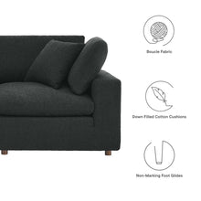 Load image into Gallery viewer, Commix Down Filled Overstuffed Boucle Fabric 3-Seater Sofa by Modway

